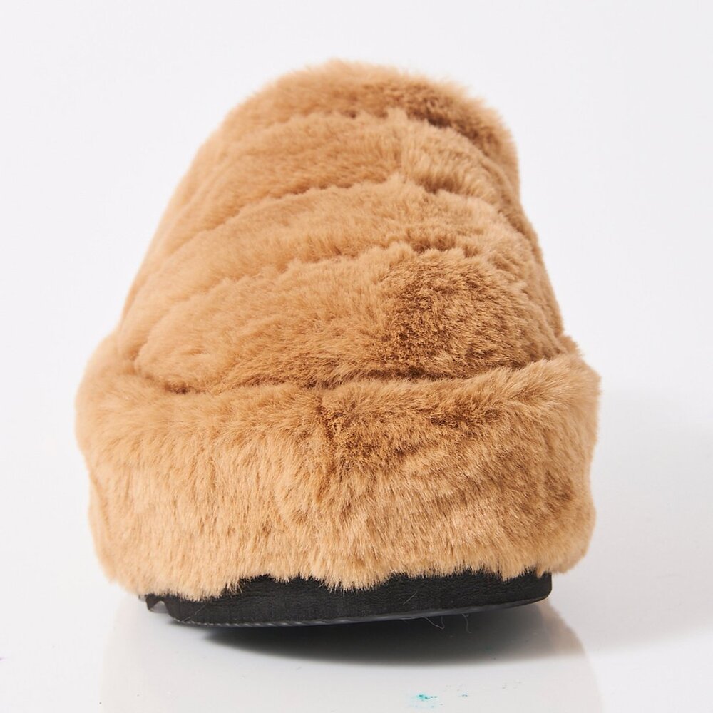 FREE PEOPLE It's A Vibe Platform Slippers / Teddy - Picture 8 of 12